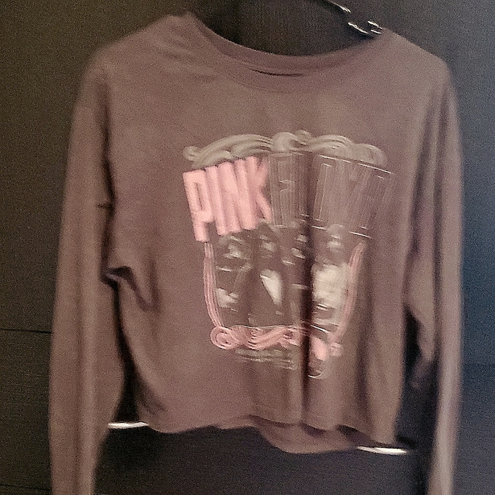 Crop top pink floyd shirt